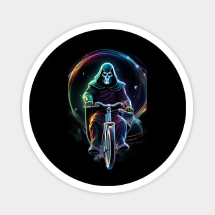 Doctor Doom Riding a Pedal Bicycle Magnet